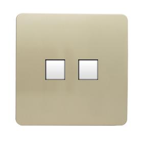 ART-TLP+PCGO  Telephone & PC Ethernet Champagne Gold